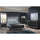  New Classic Furniture Valentino Black Queen Upholstered Panel Bed BA9698B-310/BA9698B-320/BA9698B-330 IMAGE 2
