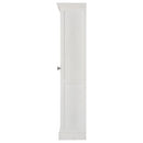  Coaster Furniture Tammi 950965 2-door Wood Tall Cabinet - Distressed White and Brown IMAGE 4