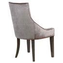 Coaster Furniture Phelps 121714 Velvet Upholstered Dining Side Chair - Grey (Set of 2) IMAGE 5