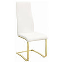  Coaster Furniture Montclair 190512 Upholstered Dining Side Chair - White (Set of 4) IMAGE 1