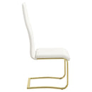  Coaster Furniture Montclair 190512 Upholstered Dining Side Chair - White (Set of 4) IMAGE 8