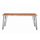  Coaster Furniture Sherman 190911 71-inch Live Edge Dining Table - Natural Acacia IMAGE 4