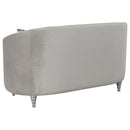  Coaster Furniture Avonlea 508461 Upholstered Sloped Arm Sofa - Grey Velvet IMAGE 5