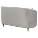  Coaster Furniture Avonlea 508461 Upholstered Sloped Arm Sofa - Grey Velvet IMAGE 7