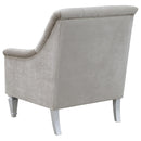  Coaster Furniture Avonlea 508463 Velvet Upholstered Sloped Arm Chair - Grey Velvet IMAGE 5