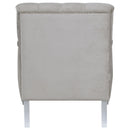  Coaster Furniture Avonlea 508463 Velvet Upholstered Sloped Arm Chair - Grey Velvet IMAGE 6