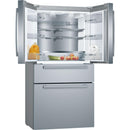  Bosch 36-inch, 21 cu.ft. Counter-Depth French 4-Door Refrigerator with VitaFreshPro™ Drawer B36CL80SNS IMAGE 2