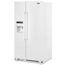  Maytag 36-inch, 25 cu.ft. Freestanding Side-by-Side Refrigerator with External Water and Ice Dispensing System MSS25C4MGW IMAGE 3
