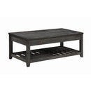  Coaster Furniture Cliffview 722288 Rectangular Wood Lift Top Coffee Table - Grey IMAGE 1
