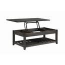  Coaster Furniture Cliffview 722288 Rectangular Wood Lift Top Coffee Table - Grey IMAGE 2