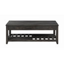  Coaster Furniture Cliffview 722288 Rectangular Wood Lift Top Coffee Table - Grey IMAGE 3