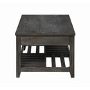  Coaster Furniture Cliffview 722288 Rectangular Wood Lift Top Coffee Table - Grey IMAGE 4