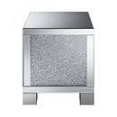  Coaster Furniture Gillian 722497 Rectangular Mirrored Acrylic Side End Table - Silver IMAGE 2