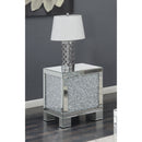 Coaster Furniture Gillian 722497 Rectangular Mirrored Acrylic Side End Table - Silver IMAGE 3