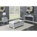  Coaster Furniture Gillian 722497 Rectangular Mirrored Acrylic Side End Table - Silver IMAGE 4
