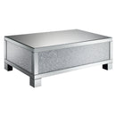  Coaster Furniture Gillian 722498 Rectangular Mirrored Acrylic Coffee Table - Silver IMAGE 1