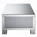  Coaster Furniture Gillian 722498 Rectangular Mirrored Acrylic Coffee Table - Silver IMAGE 3