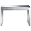 Coaster Furniture Gillian 722499 Mirrored Acrylic Entryway Console Table - Silver IMAGE 2