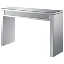  Coaster Furniture Gillian 722499 Mirrored Acrylic Entryway Console Table - Silver IMAGE 3