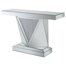  Coaster Furniture Amore 722509 Mirrored Acrylic Entryway Sofa Console Table - Silver IMAGE 3