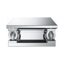  Coaster Furniture Amalia 722518 Square Mirrored Acrylic Crystal Coffee Table - Silver IMAGE 2