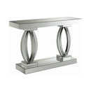  Coaster Furniture Amalia 722519 Mirrored Acrylic Entryway Sofa Console Table - Silver IMAGE 1