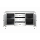 Coaster Furniture Leticia 950825 3-Drawer Mirrored Storage Accent Cabinet - Silver IMAGE 3