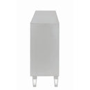  Coaster Furniture Leticia 950825 3-Drawer Mirrored Storage Accent Cabinet - Silver IMAGE 4