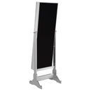  Coaster Furniture Moore 951017 Cheval Mirror with Jewelry Storage - Silver IMAGE 7