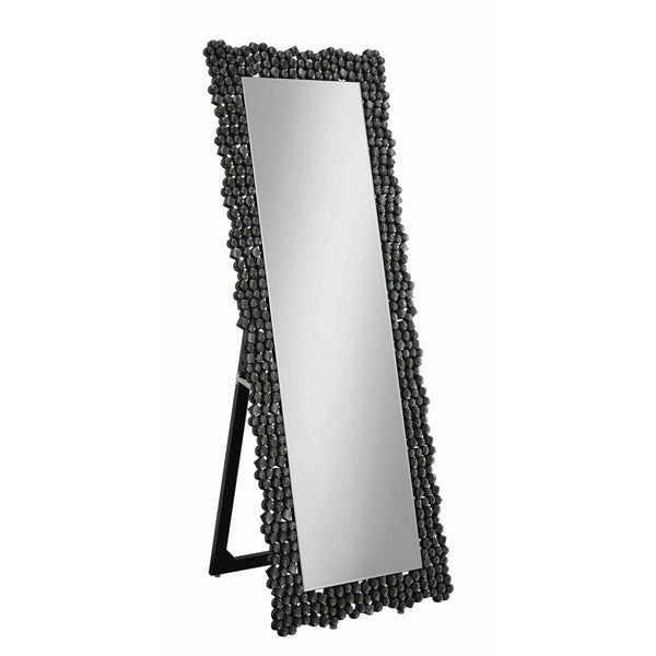  Coaster Furniture Mckay 961422 24 x 63 Inch Acrylic Frame Standing Mirror - Smokey Grey IMAGE 1