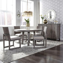  Liberty Furniture Industries Inc. Round Modern Farmhouse Dining Table with Pedestal Base 406-DR-ROS IMAGE 4
