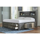  Signature Design by Ashley Caitbrook King Bookcase Bed with Storage B476-69/B476-66/B476-99 IMAGE 4