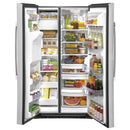  GE 36-inch, 25.1 cu.ft. Freestanding Side-by-Side Refrigerator with Water and Ice Dispensing System GSS25IYNFS IMAGE 4
