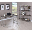  Coaster Furniture Grimma 802613 63-inch 4-shelf Bookshelf - Rustic Grey and Chrome IMAGE 10
