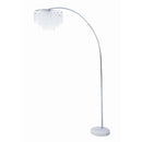  Coaster Furniture Shirley 920065 86-inch Hanging Crystal Arc Metal Floor Lamp - Chrome IMAGE 1