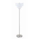  Coaster Furniture Anya 920067 61-inch Hanging Crystal Metal Floor Lamp - Chrome IMAGE 1