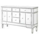  Coaster Furniture Duchess 950849 5-Drawer Mirrored Storage Accent Cabinet - Silver IMAGE 3
