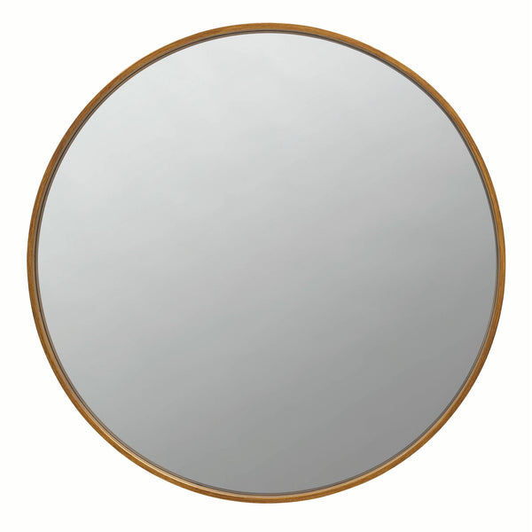  Coaster Furniture O'Malley 961488 40 x 40 Inch Round Framed Wall Mirror - Brass IMAGE 1