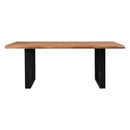  Coast2Coast Henderson 37117 Dining Table with Natural Live Edge top and Metal Base IMAGE 2