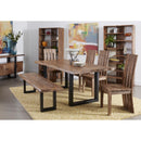  Coast2Coast Henderson 37117 Dining Table with Natural Live Edge top and Metal Base IMAGE 5