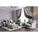  Furniture of America Bonaventura Fabric Ottoman SM5142GY-OT IMAGE 4