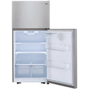  LG 30-inch, 20.2 cu.ft. Freestanding Top Freezer Refrigerator with Smart Diagnosis™ LTCS20020S IMAGE 4
