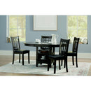  Coaster Furniture Lavon 108211 Oval 60-inch Extension Leaf Dining Table - Medium Grey IMAGE 7