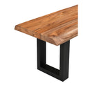  Coast2Coast Henderson 37118 Dining Bench with Natural Live Edge top and Metal Base IMAGE 6