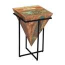  Coast2Coast Landry 37122 Modern Mango and Iron Accent Table IMAGE 1