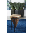  Coast2Coast Landry 37122 Modern Mango and Iron Accent Table IMAGE 5