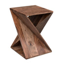  Coast2Coast Corazon 37123 Accent End Table with a Twisted Geometric Hourglass Shape IMAGE 1