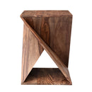  Coast2Coast Corazon 37123 Accent End Table with a Twisted Geometric Hourglass Shape IMAGE 3
