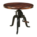  Coast2Coast Axel 37132 Adjustable Industrial Style Round Accent Table with Iron Tri-Pod Legs IMAGE 1
