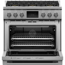  Fisher & Paykel 36-inch Freestanding Dual-Fuel Range with 6 Burners RDV3-366-N IMAGE 2